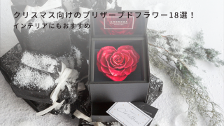 クリスマス向けのプリザーブド