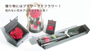 贈り物にはプリザーブドフラワー